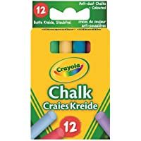 Crayola - 12 Tizas De Colores Antipolvo (0281) - color-modelo surtido